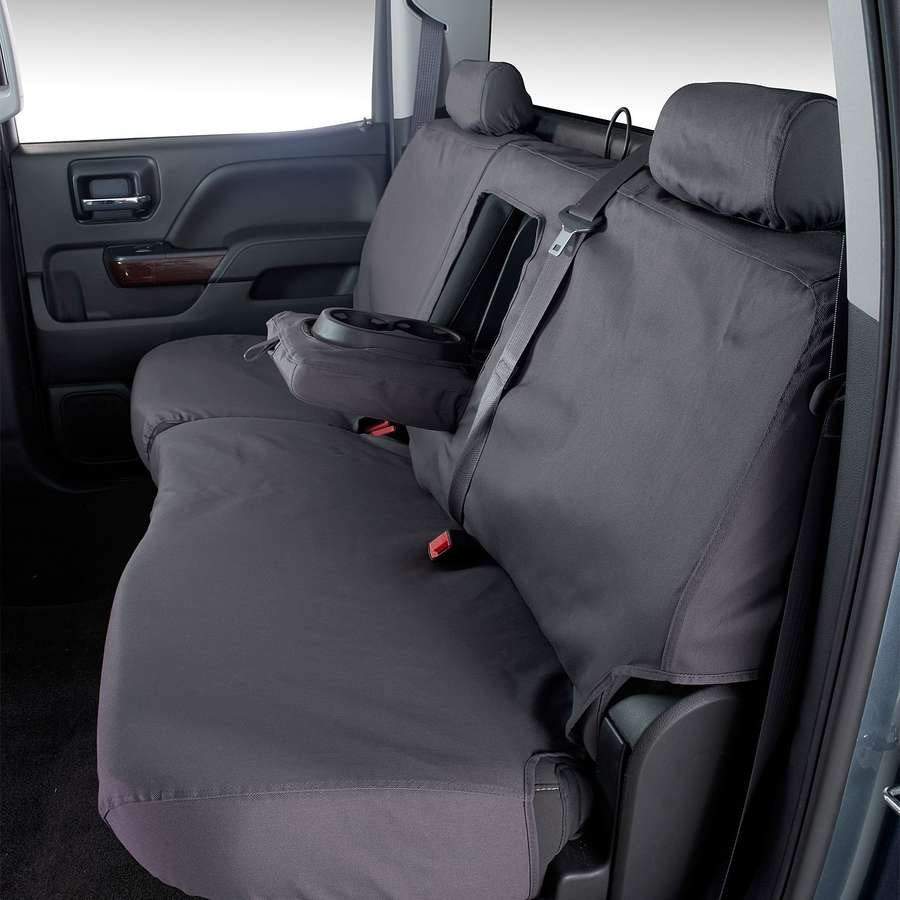 Seat Saver SS8540PCGY Polycotton SeatSaver Custom Second Row Seat Covers - Grey