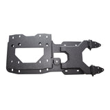 TrailFX JL011T Black textured powder coated steel construction. Tailgate mounted