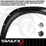 TrailFX TFD3006S With Polished Stainless And Black Steel Rivets/ Stainless Hardware Kit
