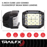 TrailFX PODSIDEF Black Die-Cast Aluminum Housing