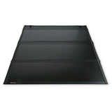 TrailFX TFX2702 Hard Tri Fold Non-Lockable Black Aluminum With Carpeted Under Panels