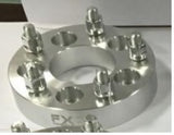TrailFX W547502S 5x120.7mm/5x4.75 In Bolt Pattern 1.25 In Thick 74mm Hub Silver Alum Set Of 2