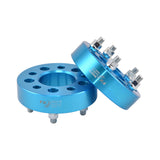 TrailFX W545001PB 5x114.3mm/5x4.50 In Bolt Pattern 1.5 In Thick 74mm Hub Blue Alum Set Of 2