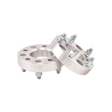 TrailFX W550004S 5x127mm/5x5.00 In Bolt Pattern 1.25 In Thick 78.10mm Hub Silver Alum Set Of 2
