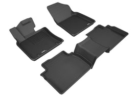 3D MATS L1TY23701509 3D KAGU FLOOR MAT 2 ROW SET BLACK
