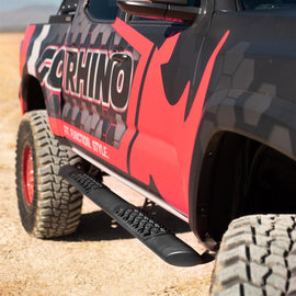 Go Rhino V3404887T V-Series V3 Aluminum Side Steps and Mounting Brackets Kit - Textured Black