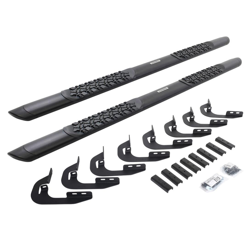 Go Rhino V3405880T V-Series V3 Aluminum Side Steps and Mounting Brackets Kit - Textured Black