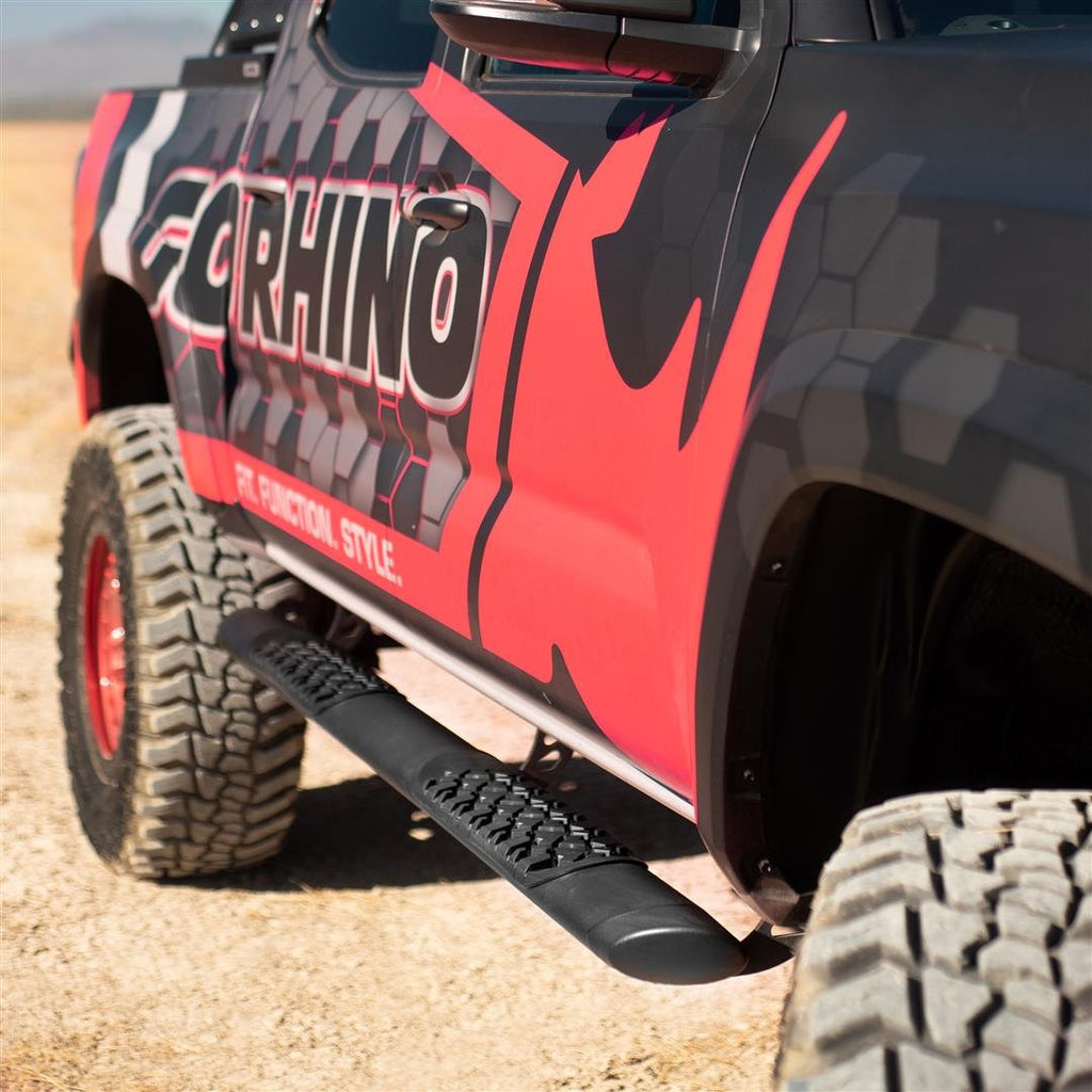 Go Rhino V3420687T V-Series V3 Aluminum Side Steps and Mounting Brackets Kit - Textured Black