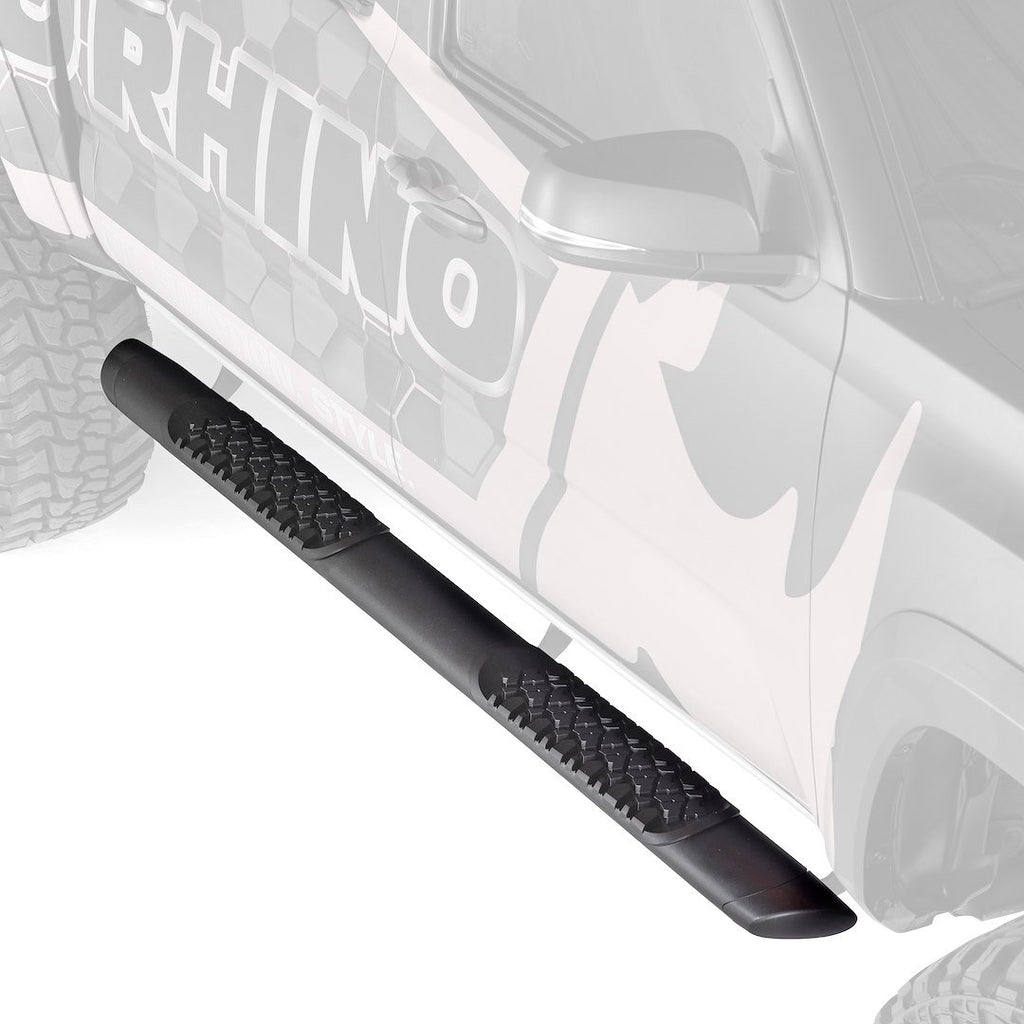 Go Rhino V3443974T V-Series V3 Aluminum Side Steps with Mounting Brackets Kit - Textured Black