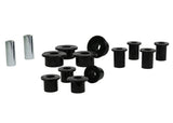 Whiteline WEK010 Leaf Spring Bushing Kit: Heavy-duty replacement bushings