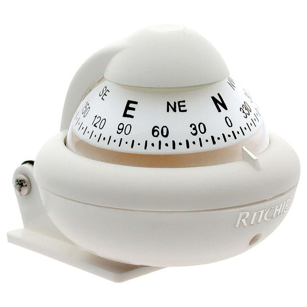 RITCHIE X-10W-M COMPASS  BRKT MNT  2' DIAL  WHITE