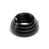 Lokar XDK-003 Dash Knob Bezel; 7/16 in.-20 Size; Female; Deco Style; Black;