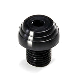 Lokar XDK-004 Dash Knob Bezel; 7/16 in.-28 Size; Male; Deco Style; Black;