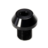 Lokar XDK-009 Dash Knob Bezel; 7/16 in.-28 Size; Male; Hi-Tech Style; Black;