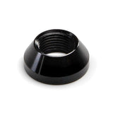 Lokar XDK-010 Dash Knob Bezel; 7/16 in.-28 Size; Female; Hi-Tech Style; Black;