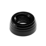 Lokar XDK-015 Dash Knob Bezel; 7/16 in.-28 Size; Female; Lucille Style; Black;