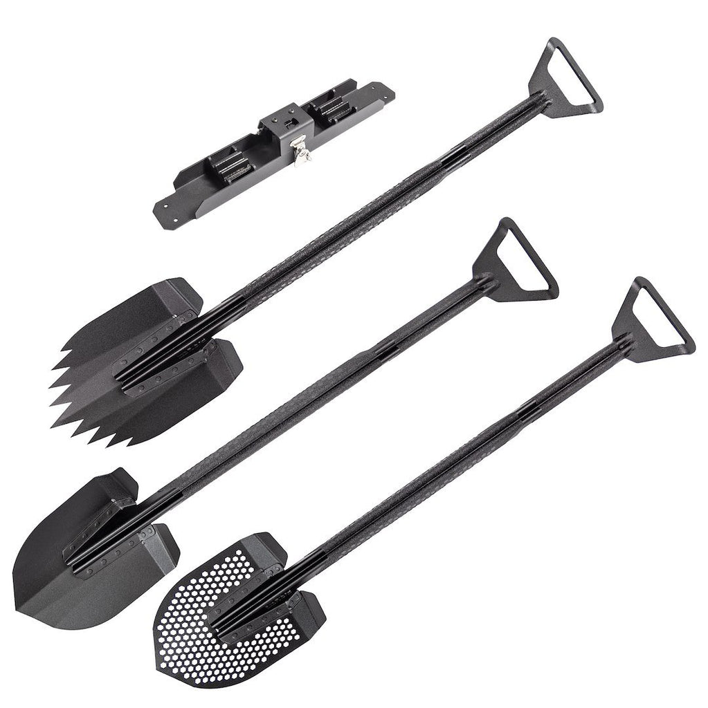 Go Rhino XG-RS50100T Xventure Gear - Three-Shovel System with 4-CORE Mount