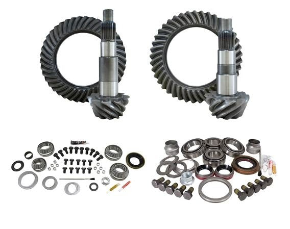 Yukon Gear and Axle YGK054 Yukon Gear & Install Kit package for Jeep JK Rubicon, 4.56 ratio