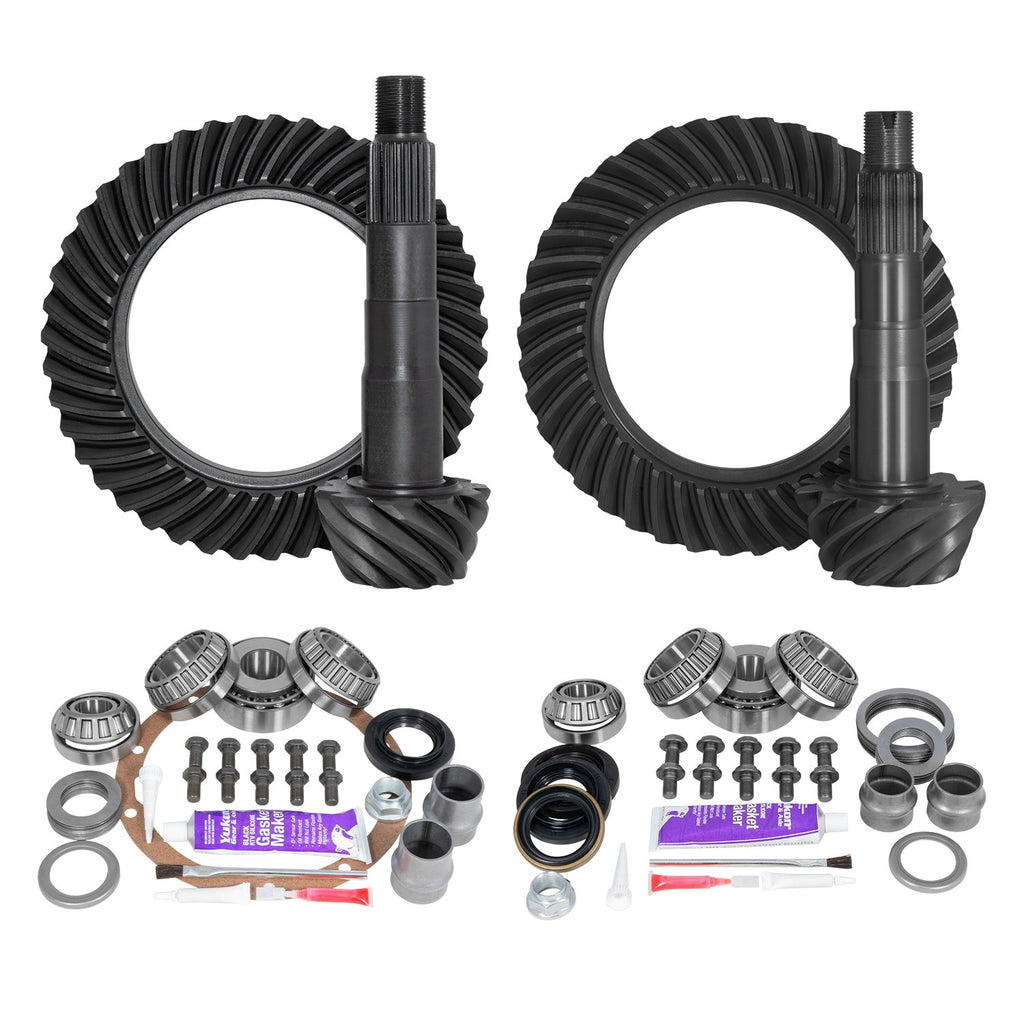Yukon Gear and Axle YGKT004-430 Yukon Gear YGKT004-430 Ring & Pinion Gear Kit Package Front & Rear with Install Kits - Toyota 8"/8IFS