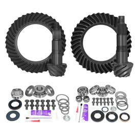 Yukon Gear and Axle YGKT007-488 Ring & Pinion Gear Kit Package Front & Rear with Install Kits - Toyota 10.5/9R