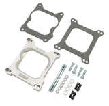 Mr Gasket 1932 Adapts 4-barrel Square Flange carburetors to spreadbore intake manifolds.