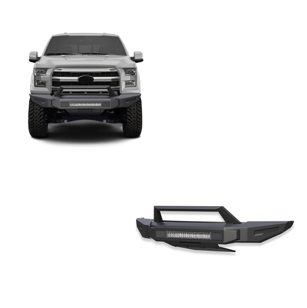 Black Horse Off Road AFB-F116-K1 Armour II Heavy Duty Modular Front Bumper Kit