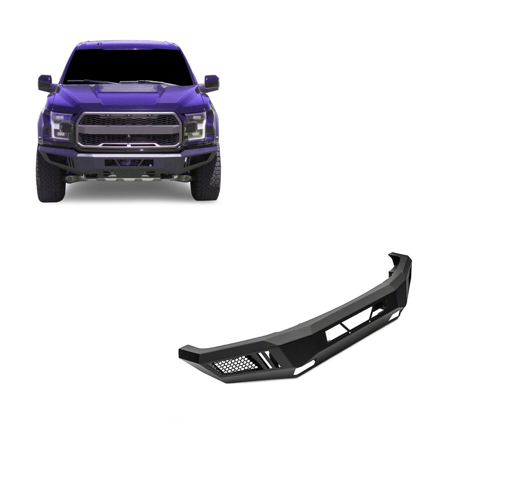 Black Horse Off Road AFB-F1RA-17 AFB-F1RA Matte Black Steel Armour I Front Bumper