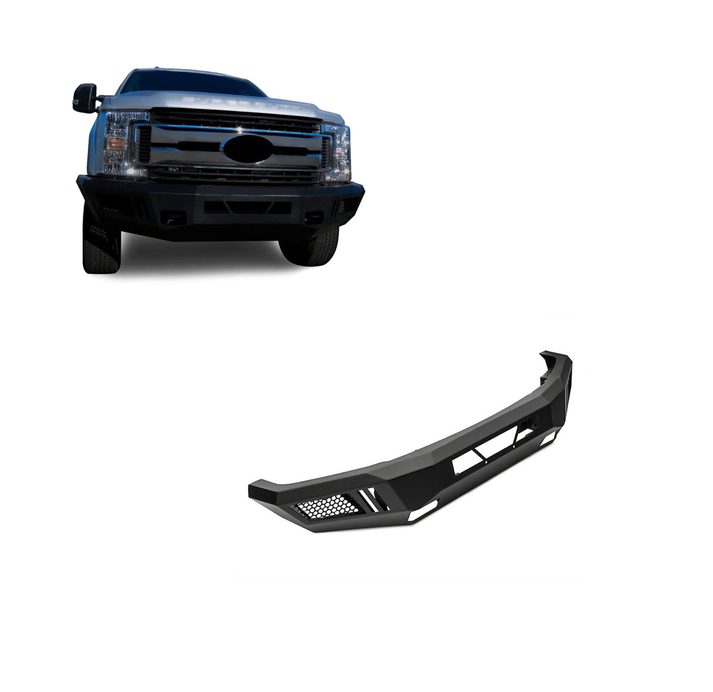 Black Horse Off Road AFB-F217 Matte Black Steel Armour I Front Bumper