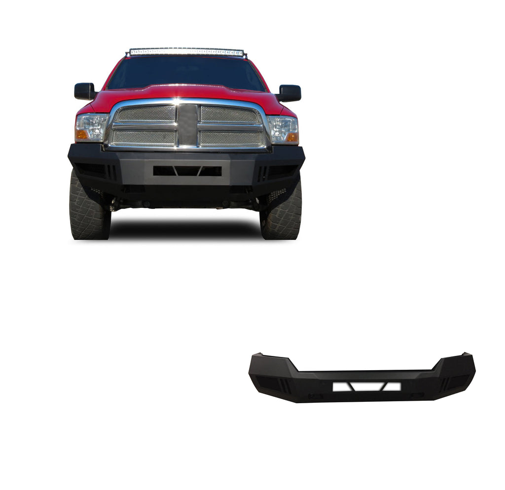 Black Horse Off Road AFB-RA09 Matte Black Steel Armour I Front Bumper