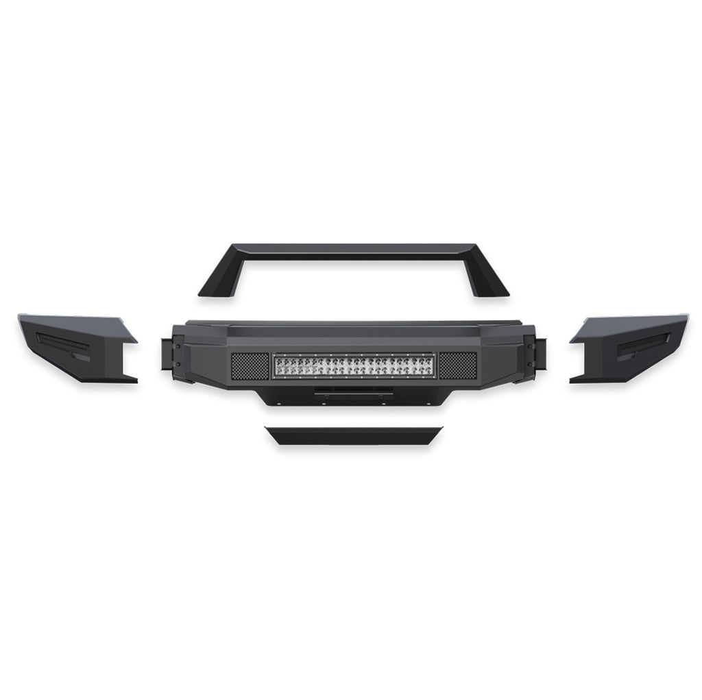 Black Horse Off Road AFB-RA10-K1 Matte Black Steel Armour II Front Bumper