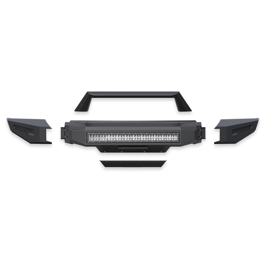 Black Horse Off Road AFB-RA16-K2 Matte Black Steel Armour II Front Bumper