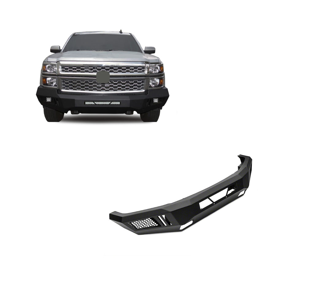 Black Horse Off Road AFB-SI14-KIT Matte Black Steel Armour I Front Bumper