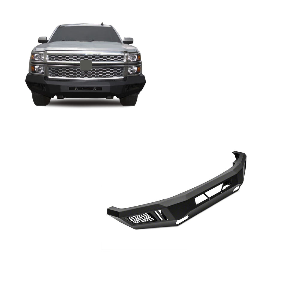 Black Horse Off Road AFB-SI14 Matte Black Steel Armour I Front Bumper