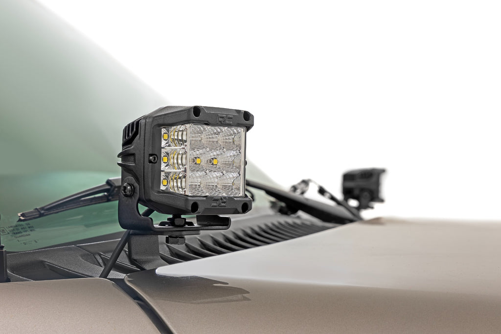 LED Light Kit | Ditch Mount | 2" Black Pair | Spot | Chevy Silverado 1500 (99-06)/Tahoe (00-06) 
