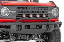 Load image into Gallery viewer, Light Bar Mount | 3.5" Round LED (Quad) | Black | Amber DRL | OE Modular Steel | Ford Bronco (21-24)