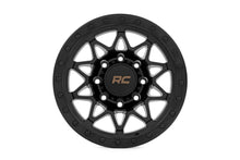 Load image into Gallery viewer, Rough Country 78 Series Wheel | Simulated Beadlock | Black | 18x9 | 8x180 | 0mm