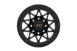 Rough Country 78 Series Wheel | Simulated Beadlock | Black | 18x9 | 8x170 | 0mm