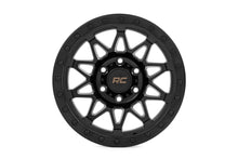Load image into Gallery viewer, Rough Country 78 Series Wheel | Simulated Beadlock | Black | 18x9 | 5x5.5 | -12mm