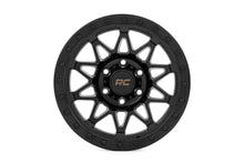 Load image into Gallery viewer, Rough Country 78 Series Wheel | Simulated Beadlock | Black | 17x8.5 | 5x4.5 | +0mm