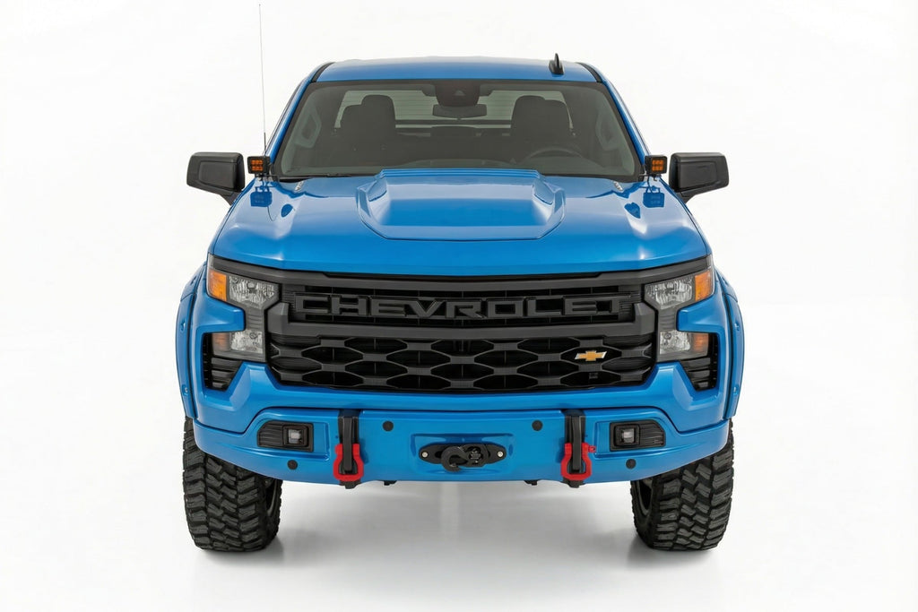 Front FXS Bumper | 12000S | GLT Glacier Blue | Chevy Silverado 1500 2WD/4WD (2023-2026)