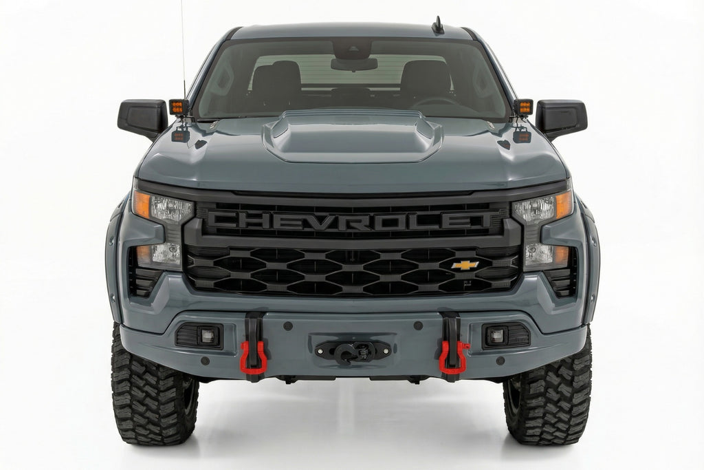 Front FXS Bumper | 12000S | GBD Cypress Gray | Chevy Silverado 1500 2WD/4WD (2023-2026)