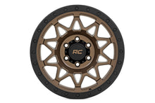 Load image into Gallery viewer, Rough Country 78 Series Wheel | Simulated Beadlock | Bronze/Black | 18x9 | 5x5.5 | -12mm