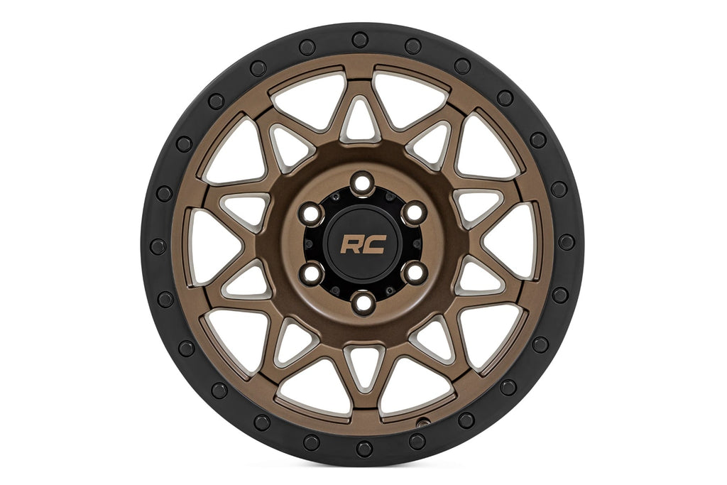 Rough Country 78 Series Wheel | Simulated Beadlock | Bronze/Black | 17x8.5 | 5x4.5 | +0mm