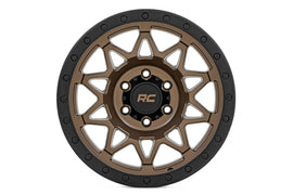 Rough Country 78 Series Wheel | Simulated Beadlock | Bronze/Black | 18x9 | 6x5.5 | -12mm