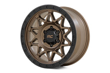 Load image into Gallery viewer, Rough Country 78 Series Wheel | Simulated Beadlock | Bronze/Black | 18x9 | 8x180 | 0mm