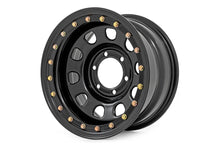 Load image into Gallery viewer, Steel Simulated Bead Lock Wheel | Black | 17x9 | 6x5.5 | 4.25 Bore | -12