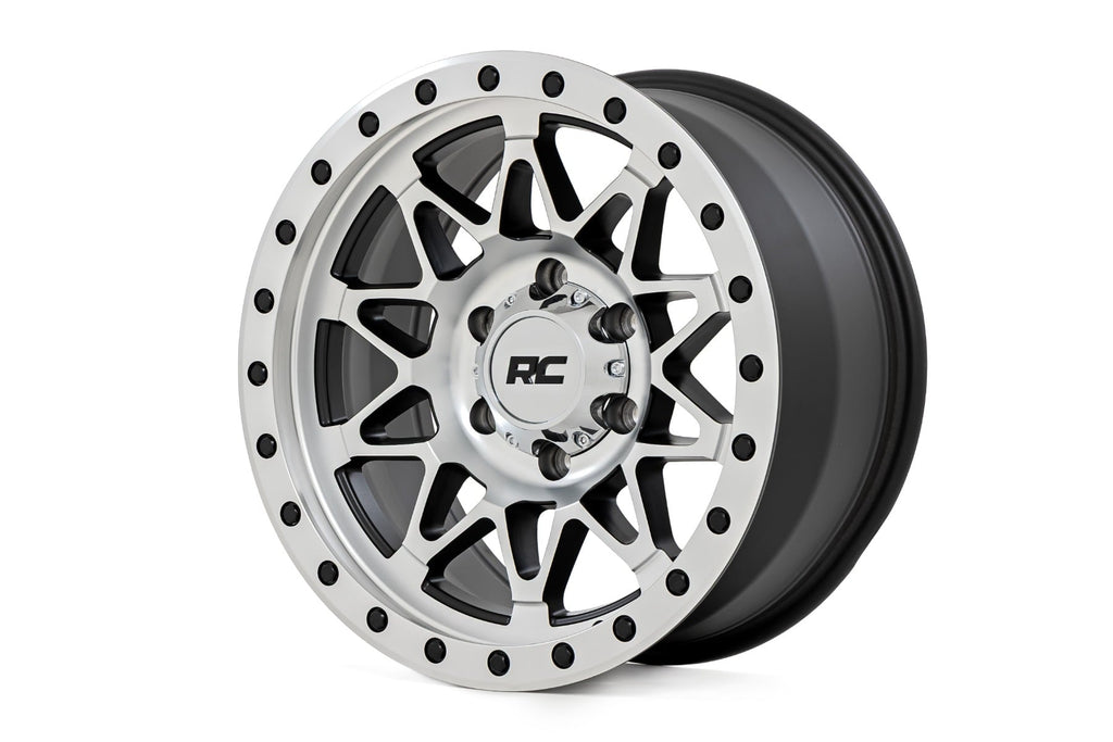 Rough Country 78 Series Wheel | Simulated Beadlock | Full Machine | 18x9 | 6x5.5 | -12mm