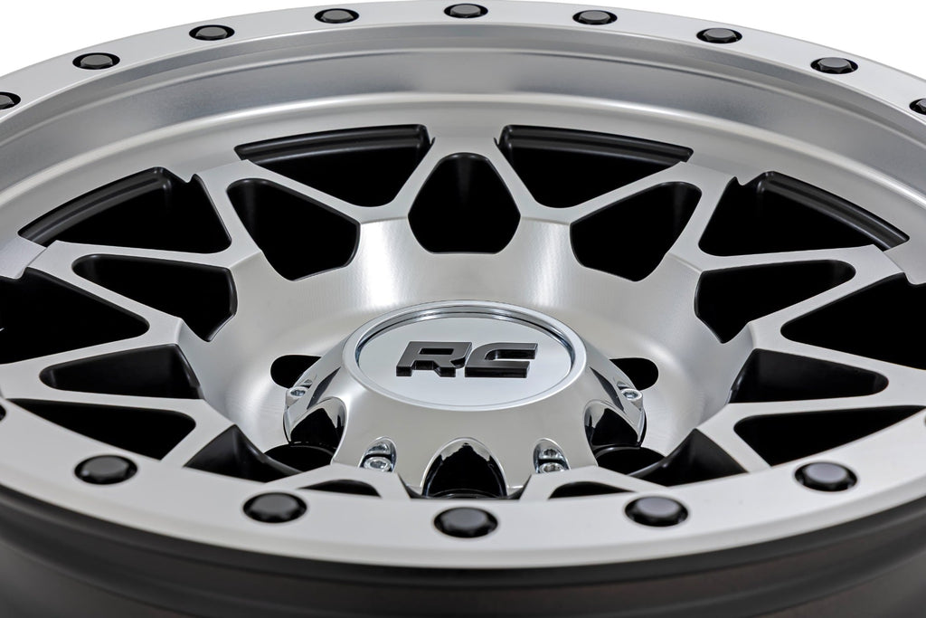 Rough Country 78 Series Wheel | Simulated Beadlock | Full Machine | 17x8.5 | 6x5.5 | +0mm