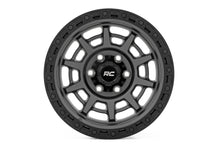 Load image into Gallery viewer, Rough Country 85 Series Wheel | Simulated Beadlock | Gunmetal Gray/Black | 17x9 | 6x135 | -12mm