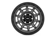 Load image into Gallery viewer, Rough Country 85 Series Wheel | Simulated Beadlock | Gunmetal Gray/Black | 17x9 | 6x5.5 | -18mm